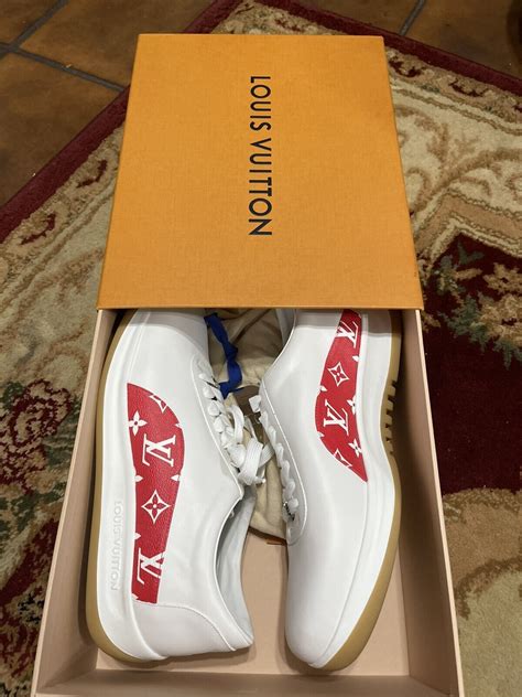 louis vuitton sport supreme white monogram